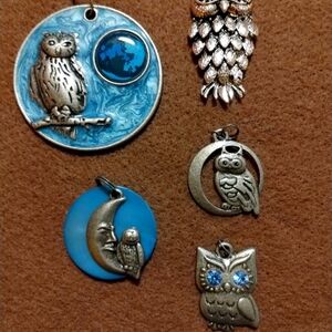 Owl Pendants For Jewelry Making